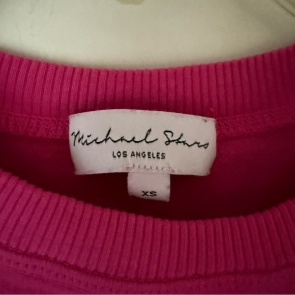 Michael Stars Bright Pink Muscle Tee Style Top XS - Picture 2 of 4
